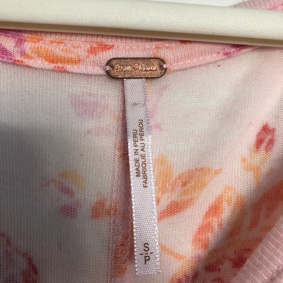 Free People floral pink shirt - Picture 2 of 4